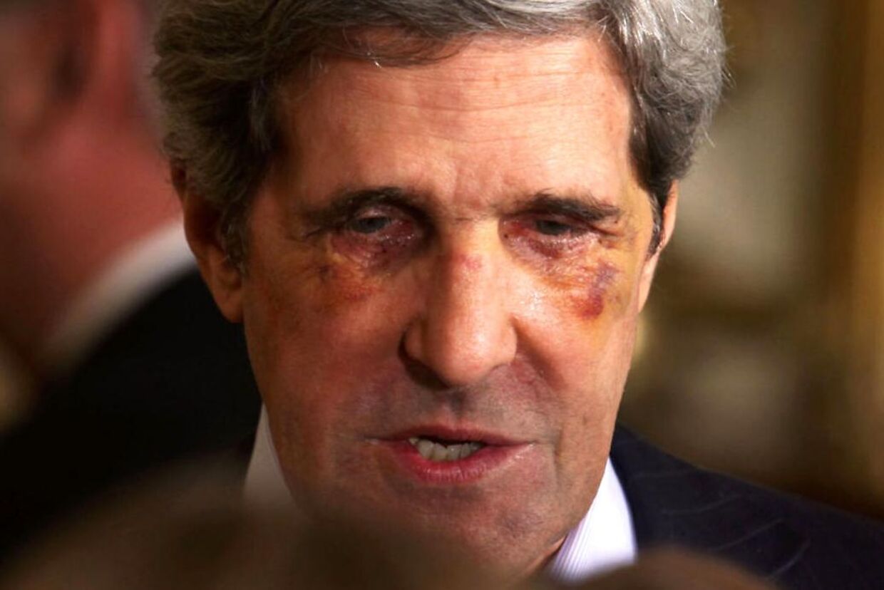 Sådan kan man ende med at se ud efter en familieaktivitet i John Kerrys familie.