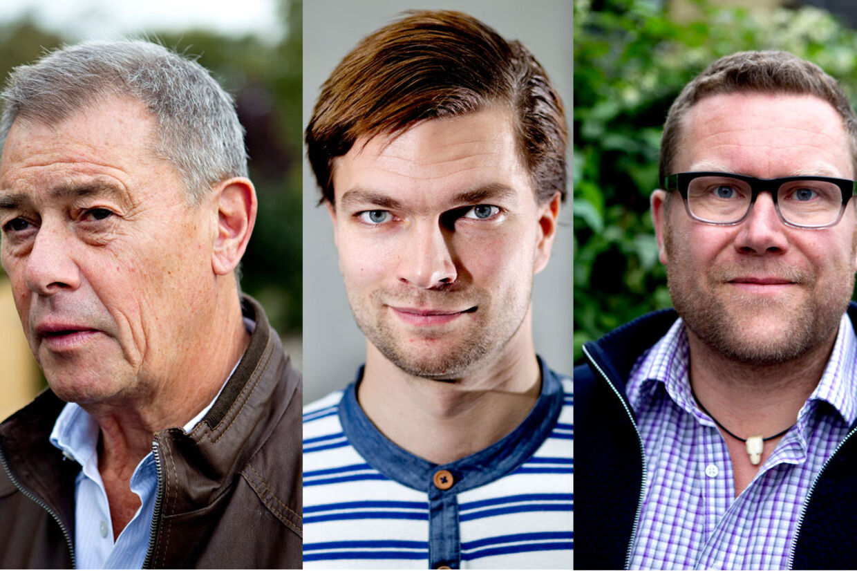 Asger Aamund, Thomas Skov Gaardsvig og Ole Kibsgaard udgør mandepanelet.