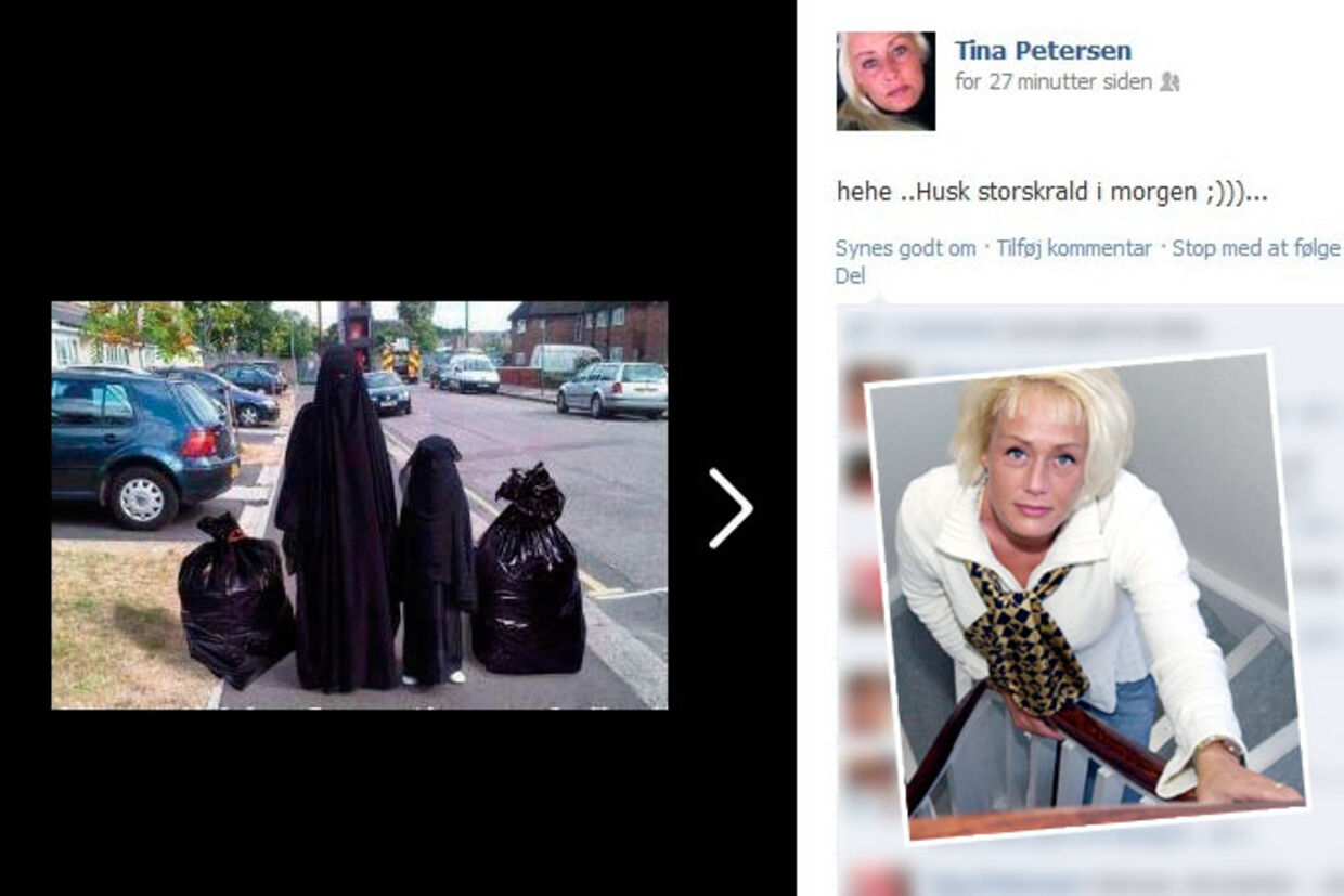 Dansk Folkeparti-politikeren Tina Petersen fra Svendborg redder karrieren, selv om hun i dag blev meldt til politiet for en racistisk ytring på Facebook. 