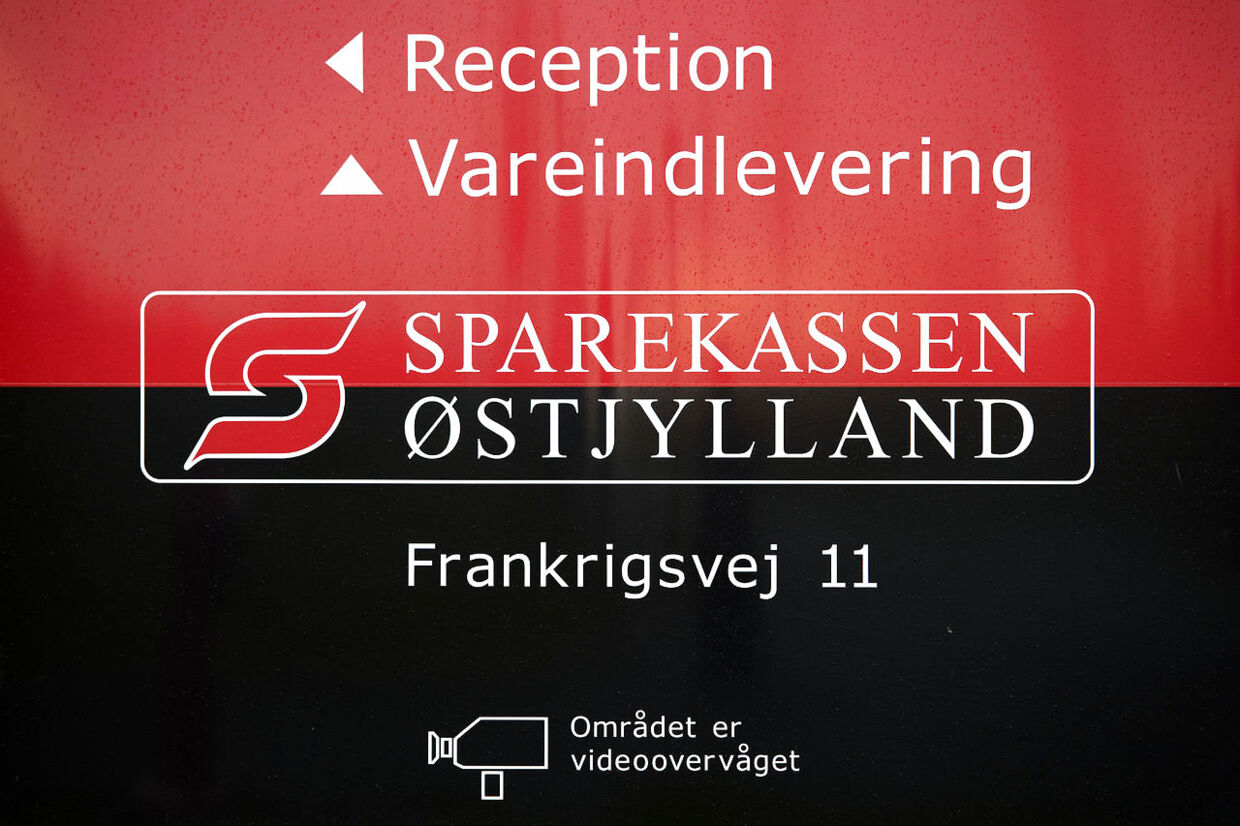 Sparekassen Østjylland med hovedsæde i Hammel blev i går overtaget af Sparekassen Kronjylland. (Foto: Bo Amstrup/Scanpix 2012)