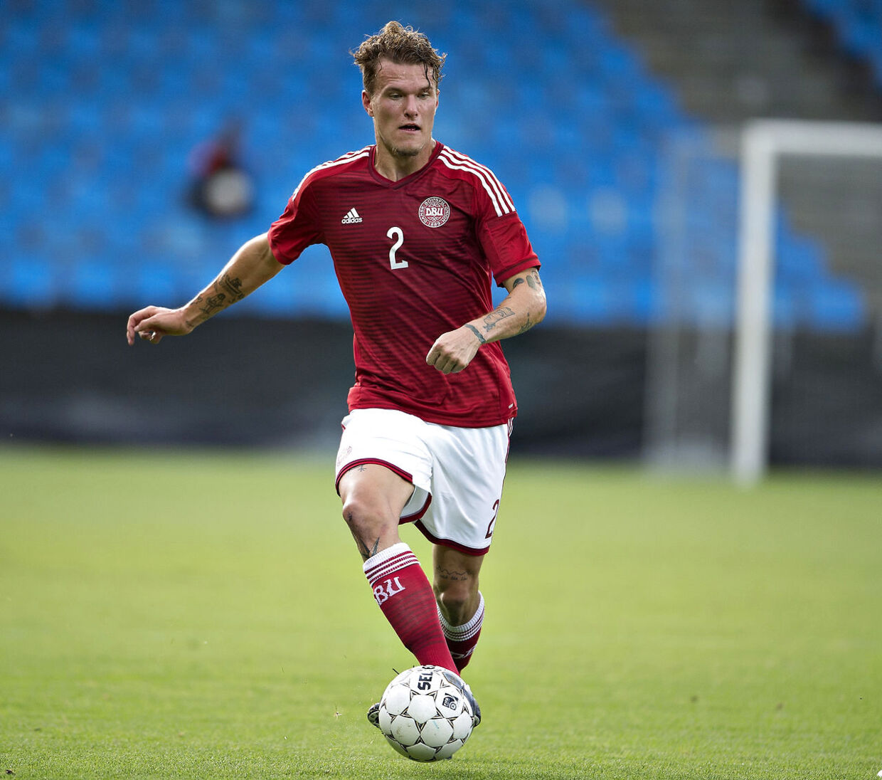 Alexander Scholz, KSC Lokeren, Her i kamp for det danske U21-landshold.
