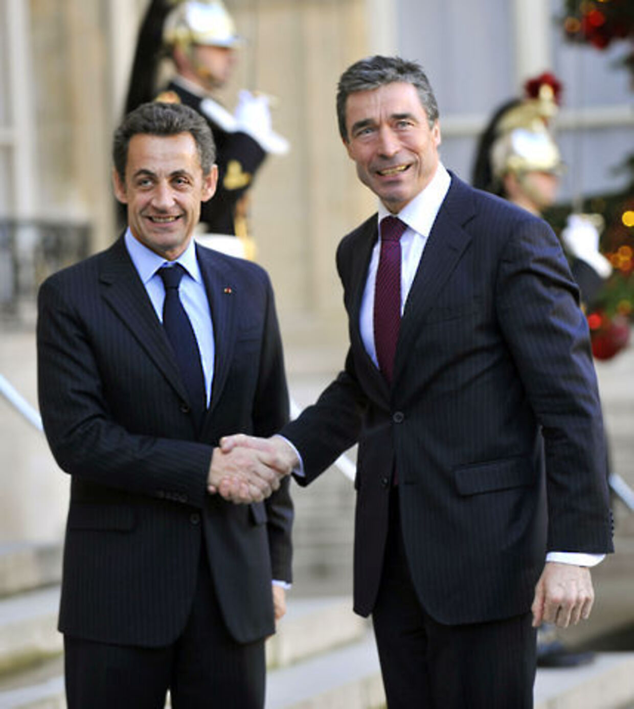 Frankrigs præsident Nicolas Sarkozy og Anders Fogh Rasmusen.
