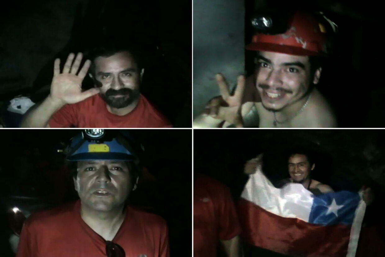 De indespærrede chilenske minearbejdere har fået besked på at dele sig i to hold. Holdene skiftes til at sove og arbejde.