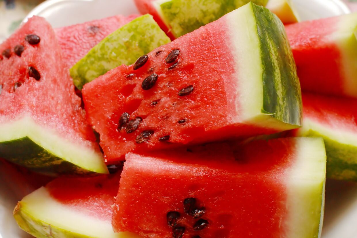 Der er næppe noget bedre end et stykke saftig vandmelon i sommervarmen. Free/Colourbox