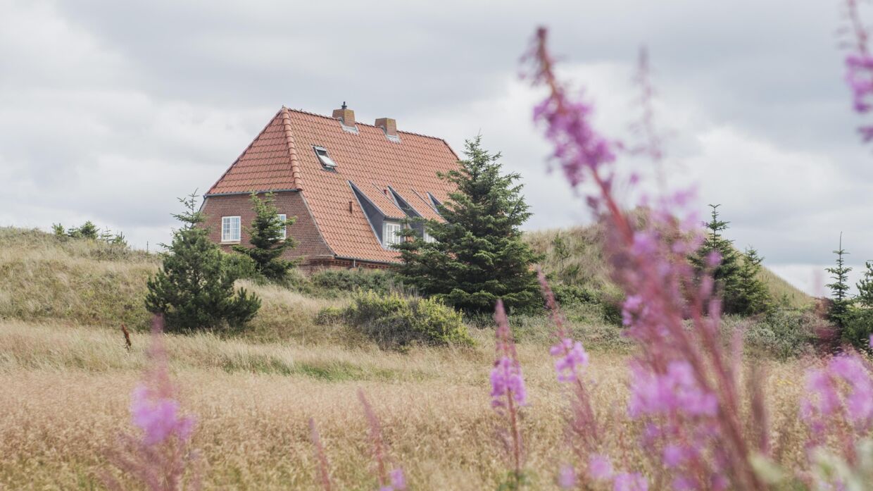 Familien Lindblads sommerhus ligger majestætisk i klitterne helt ned til Kattegat, men tæt på den travle hovedvej mellem Ålbæk og Skagen. Foto: Ólafur Steinar Gestsson