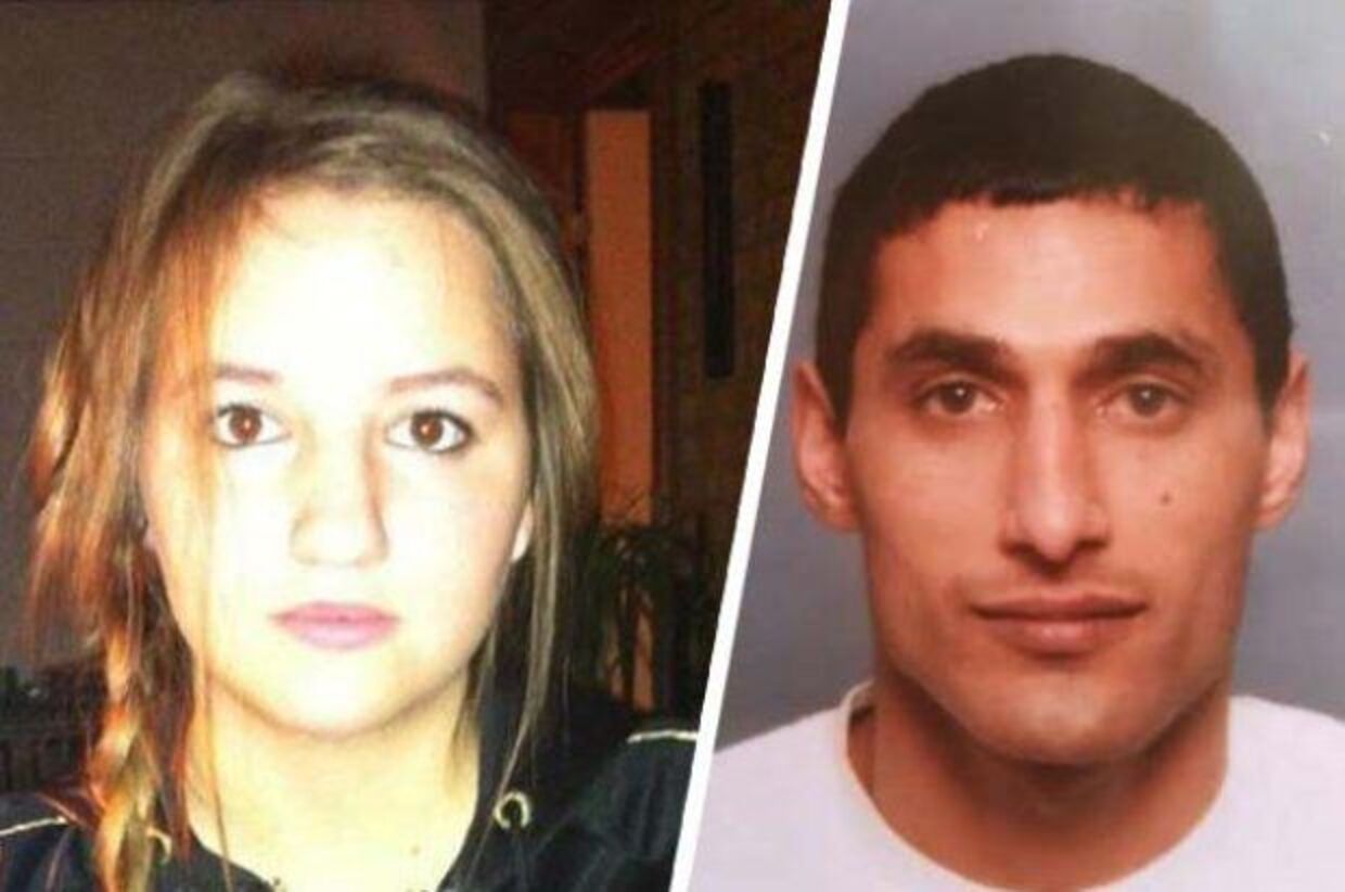 Kamilla Hantusch og eks-hendes kæreste. Han slog hende ihjel den 19. juli 2014.
