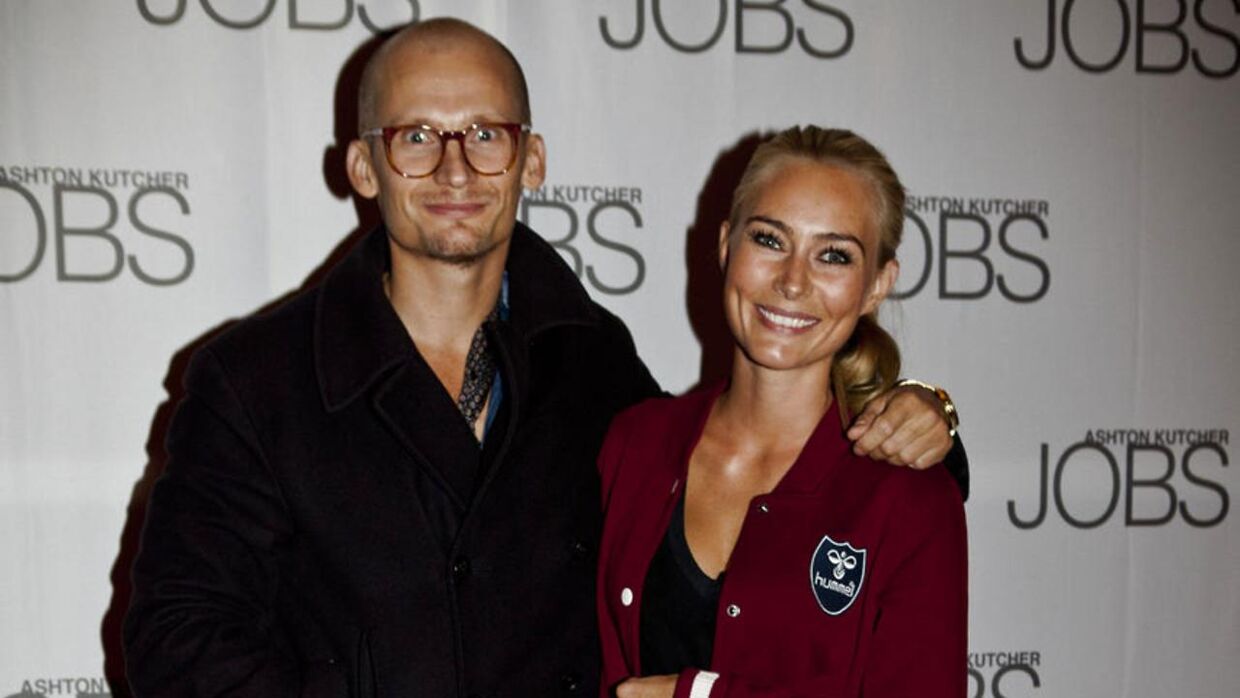 Christian Stadil og Alice Brunsø sammen til premiere på filmen 'Jobs'.