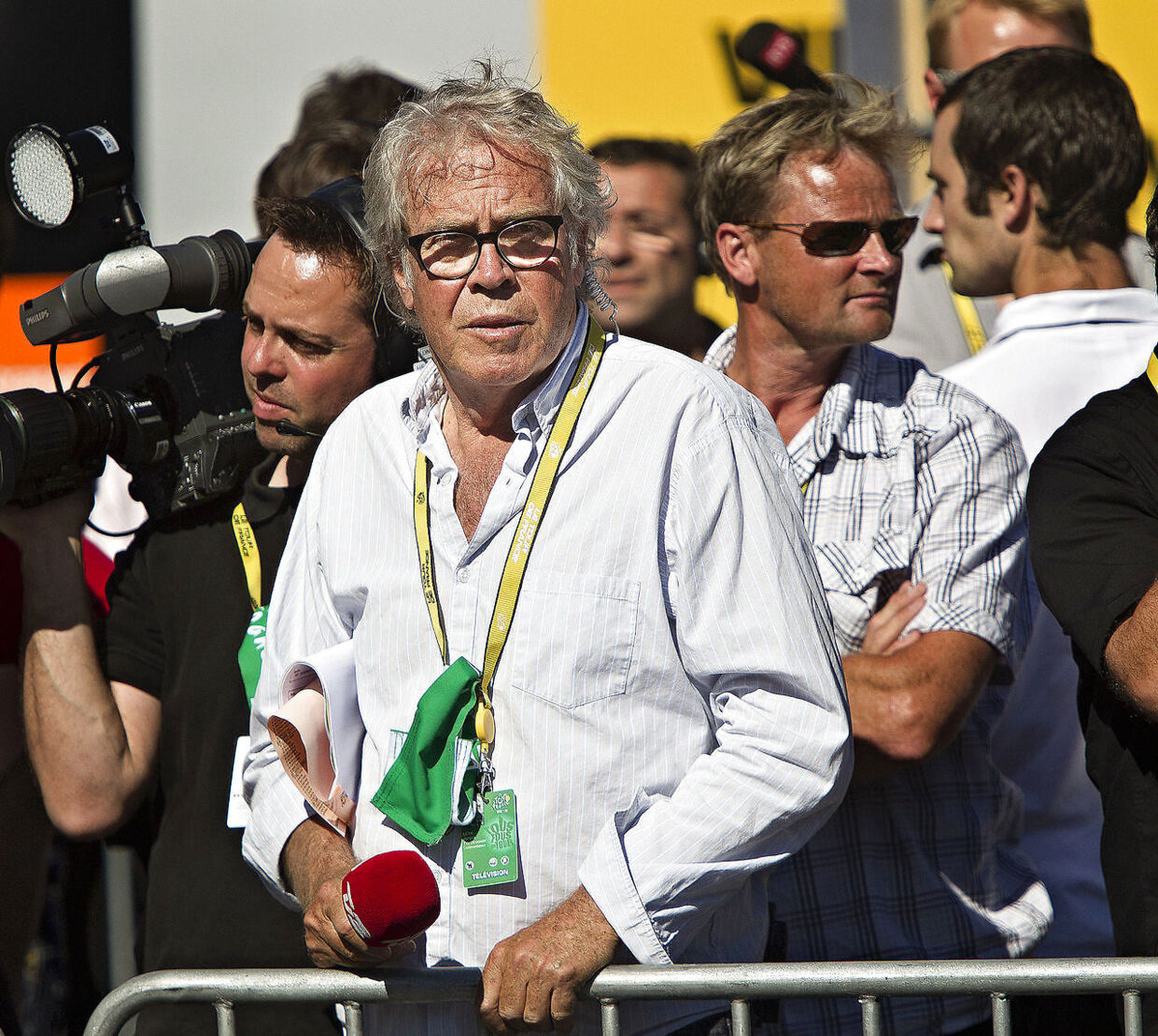 Jørgen Leth har i de senere år også ageret mållinje-reporter ved Tour de France.