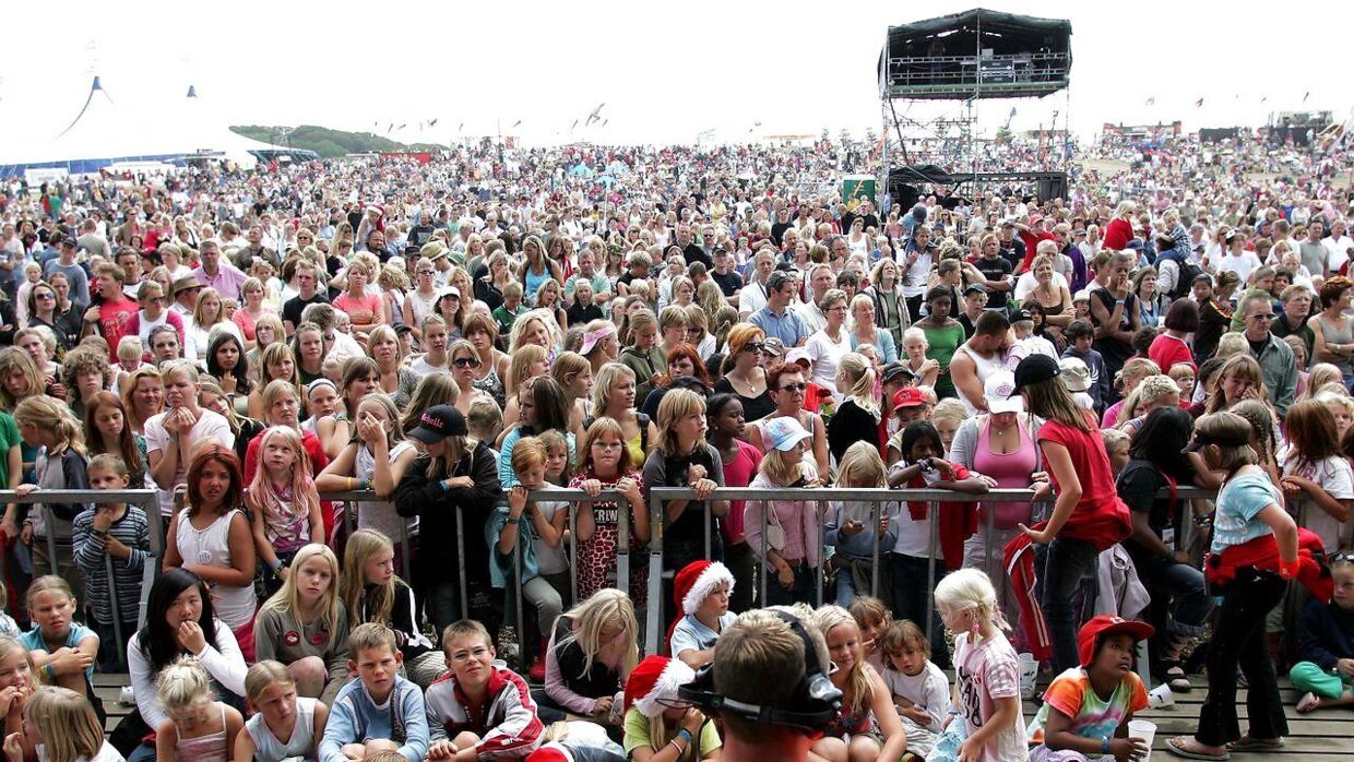 Arkivbillede af Langelandsfestivalen, der som flere andre festivaler i Europa har oplevet problemer med blufærdighedskrænkelser i år.