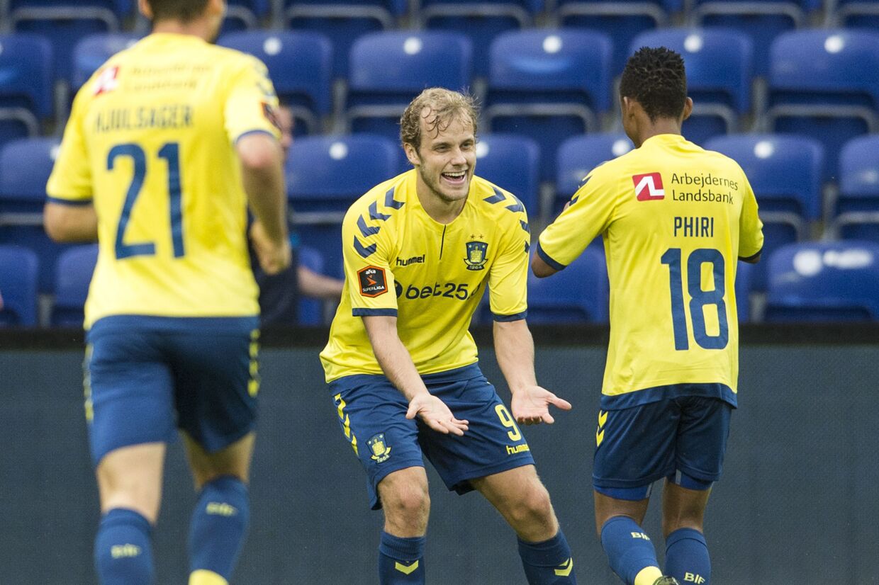 Brøndbys Teemu Pukki har scoret otte mål i sine tre seneste kampe for Brøndby. Scanpix/Anders Kjærbye