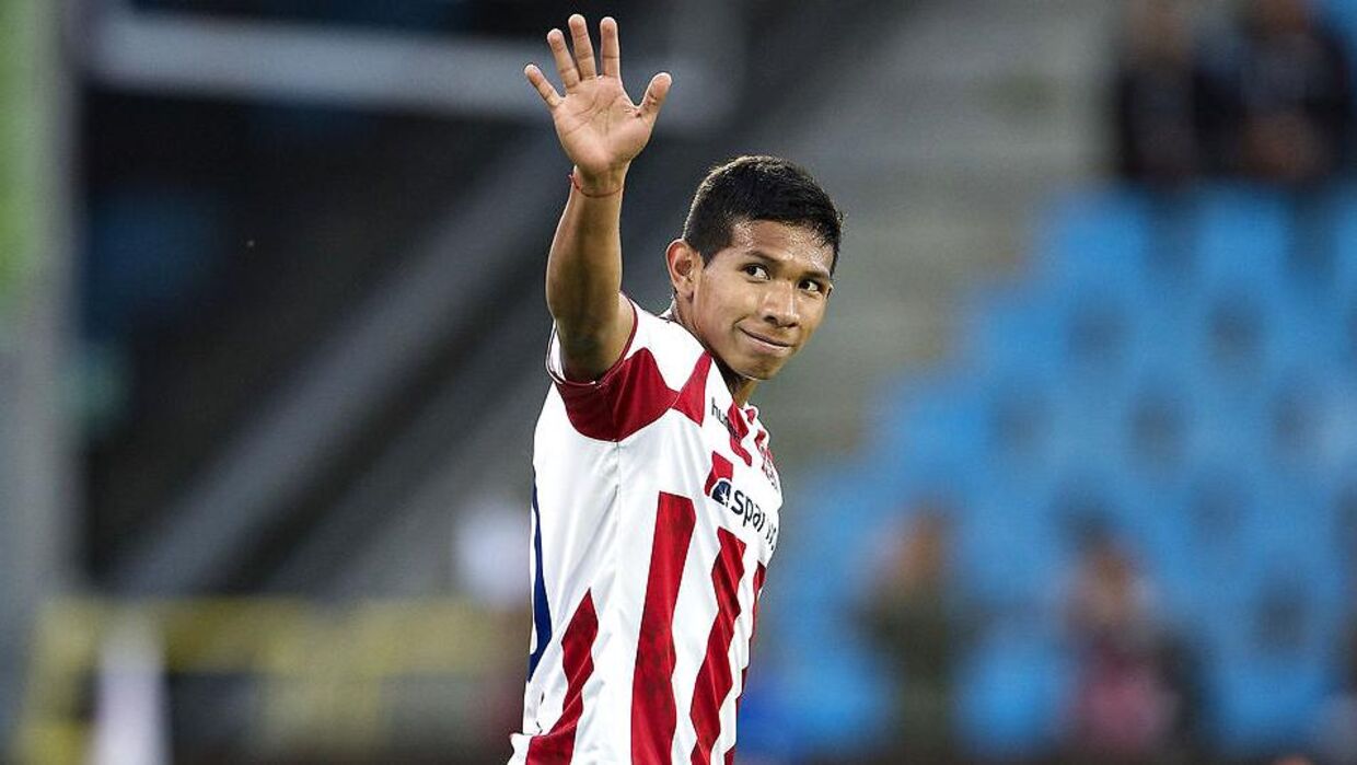 Edison Flores har allerede scoret et mål for AaB i Superligaen.