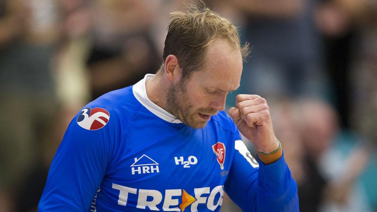 Kasper Hvidt og KIF Kolding København måtte nøjes med uafgjort mod HC Midtjylland.