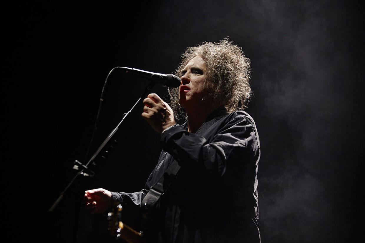 København 14.10.2016, The Cure spiller koncert i Forum. Forsangeren Robert Smith.