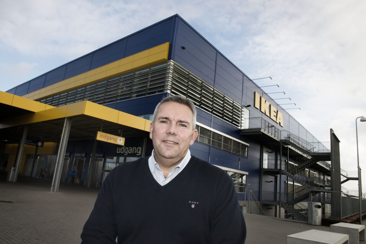 Administrerende direktør for Ikea Danmark, Dennis Balslev, er en glad mand, efter at møbelkæden tirsdag præsenterede det bedste regnskab i sin 48 årige danske historie. Scanpix/Liselotte Sabroe