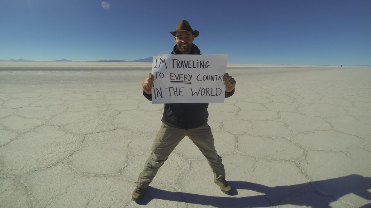 Land nr. 54 Verdens største saltslette i Bolivia i 2014.